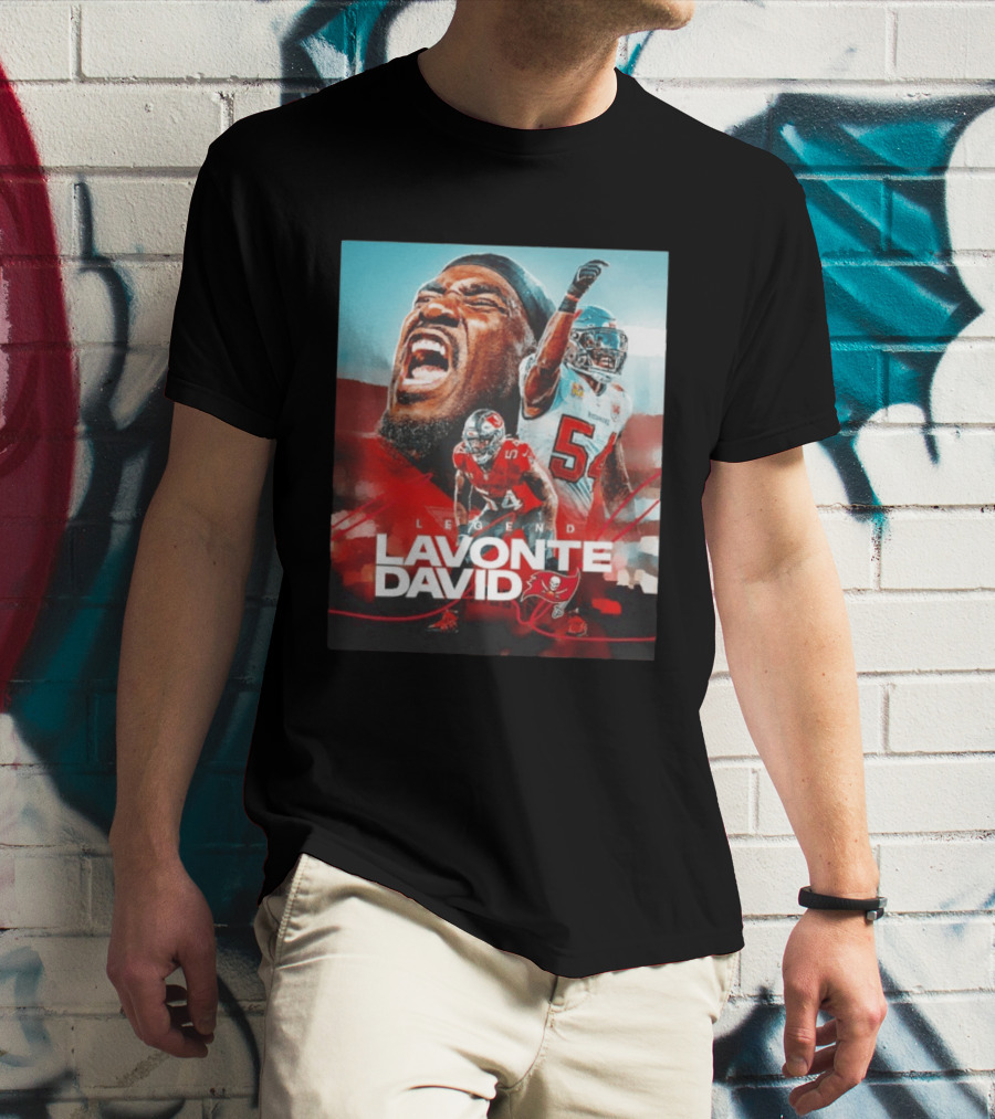 Lavonte David Legend Tampa Bay Buccaneers NFL Collage T-Shirt