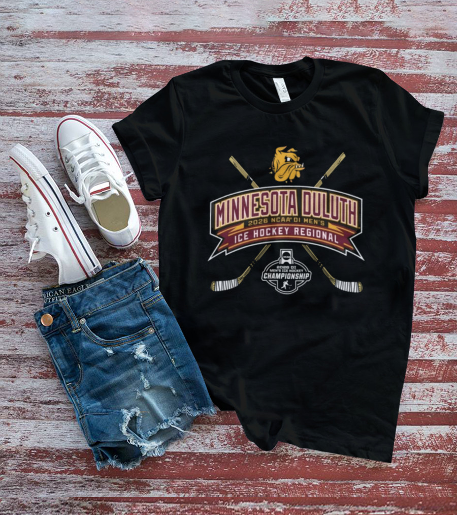 Minnesota Duluth Bulldogs 2026 NCAA DI Men's Ice Hockey Regional Tournament T-Shirt
