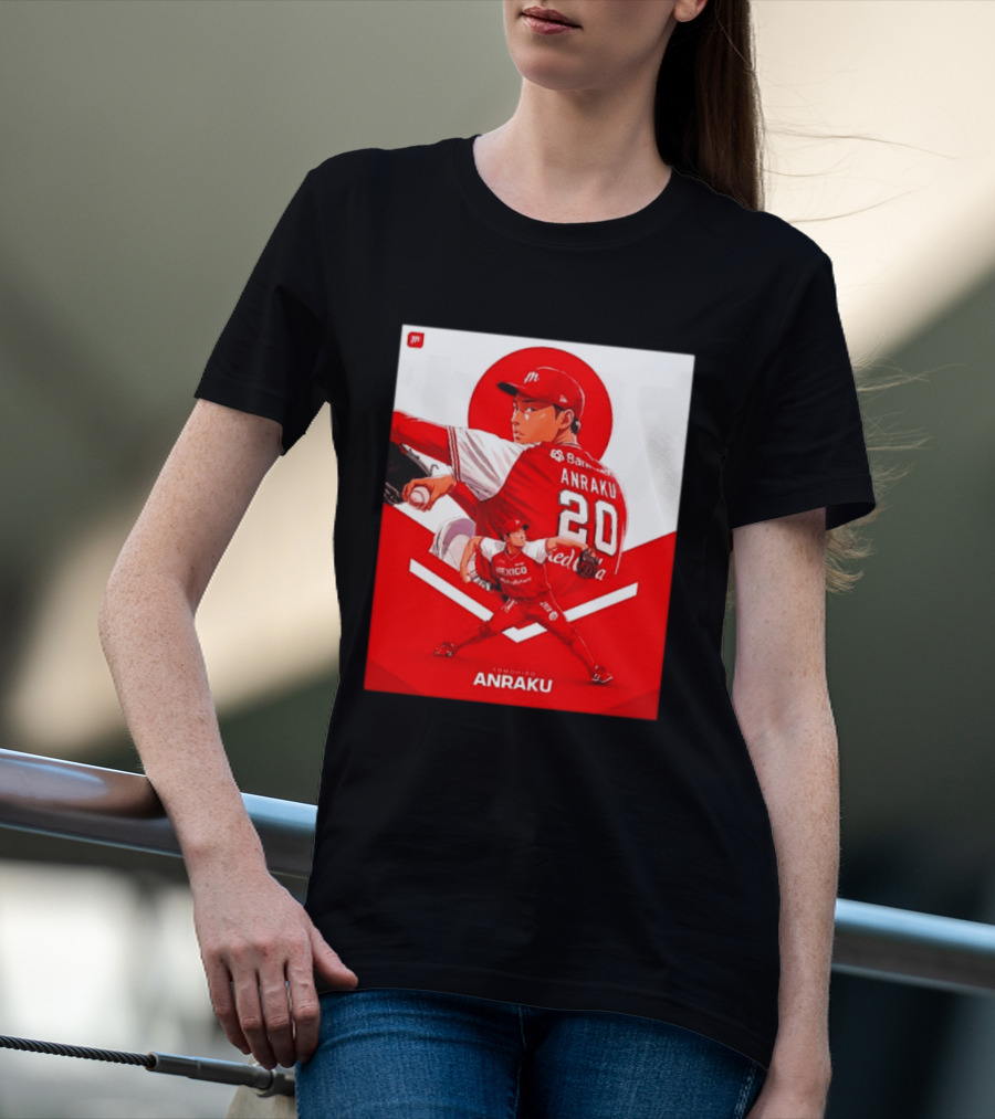 Tomohiro Anraku Diablos Rojos México Baseball Pitcher 20 Red Uniform T-Shirt