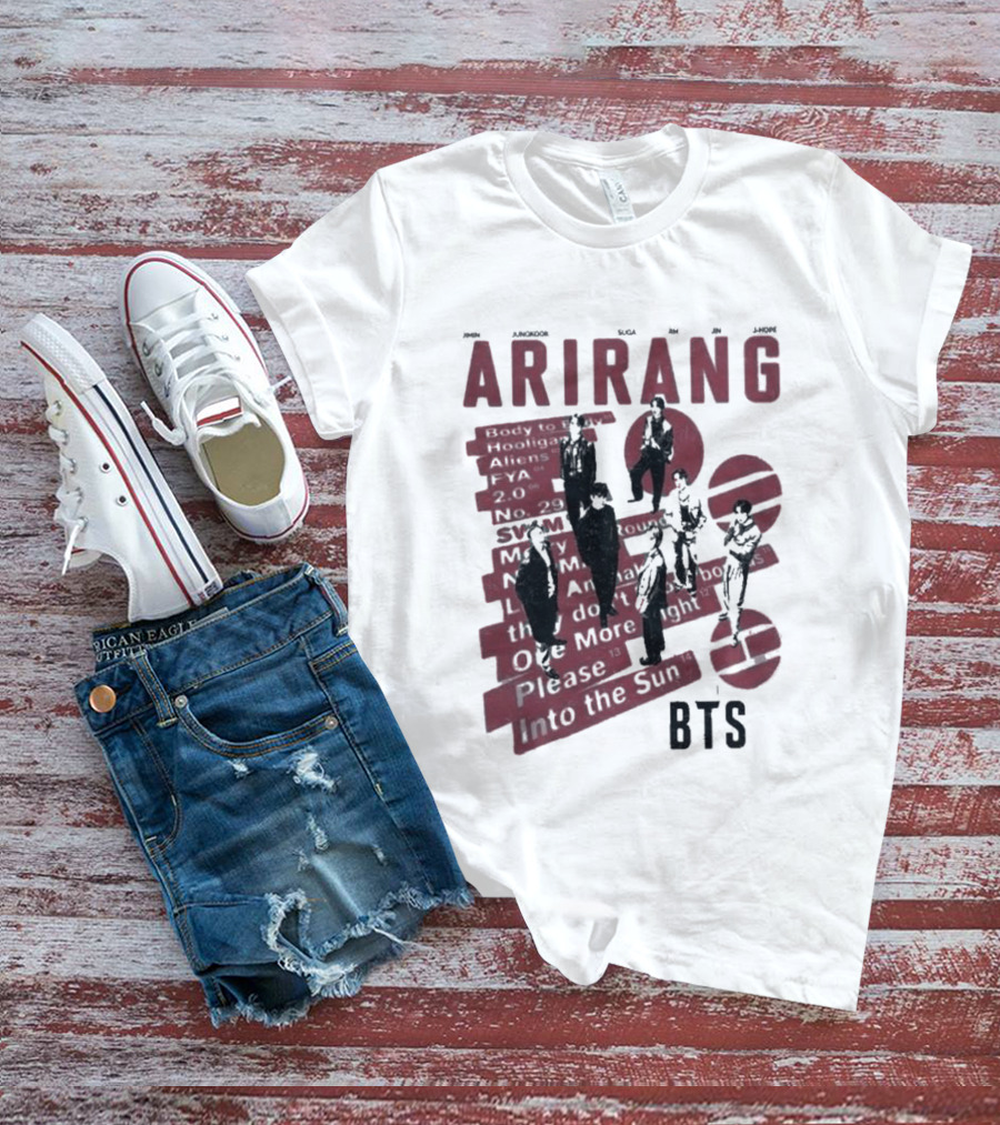 Arirang BTS Kpop Comfort Colors Jungkook Jimin Suga RM V Jin Jhope T-Shirt