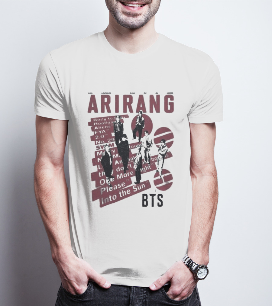 Arirang BTS Kpop Comfort Colors Jungkook Jimin Suga RM V Jin Jhope T-Shirt