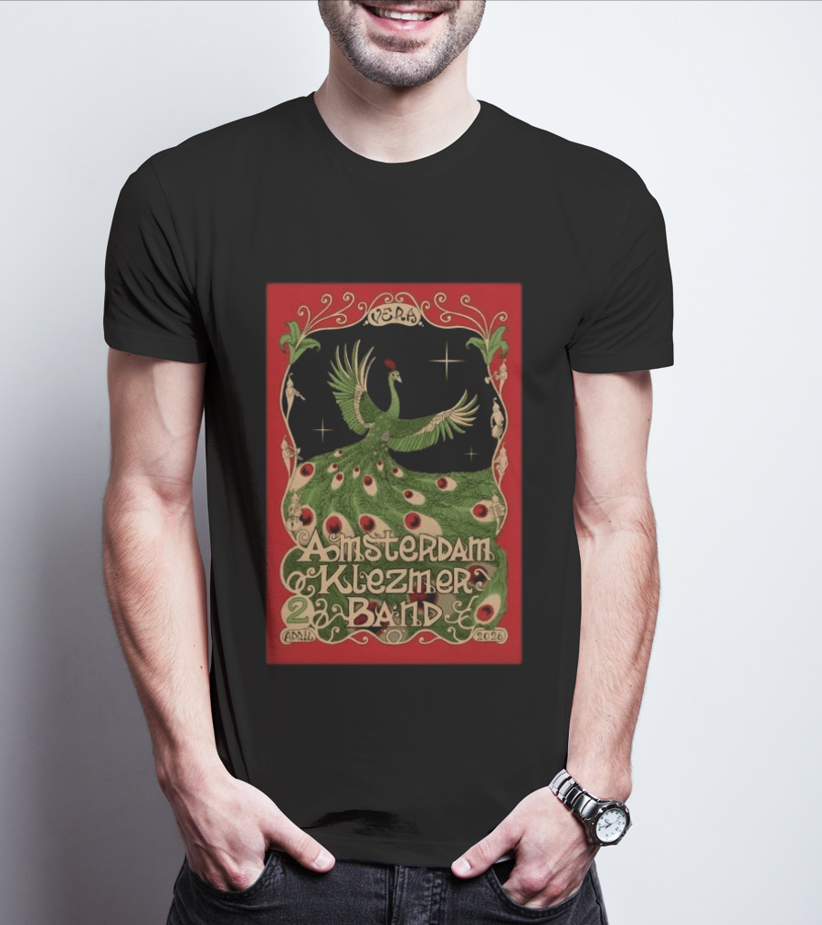 Amsterdam Klezmer Band April 2 2026 Vera Groningen NL Peafowl T-Shirt