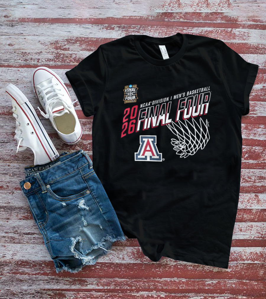 Arizona Wildcats 2026 NCAA Division I Men's Basketball Final Four Indiana T-Shirt