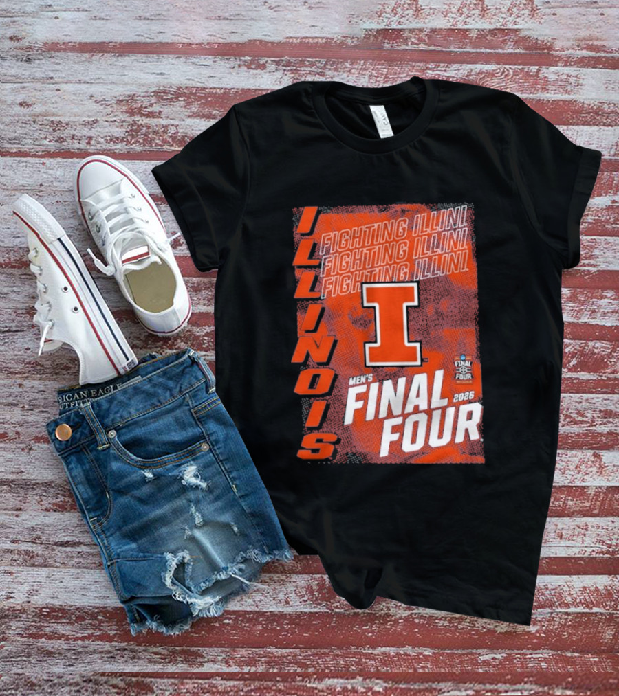 Illinois Fighting Illini Men's Final Four 2026 Basketball T-Shirt