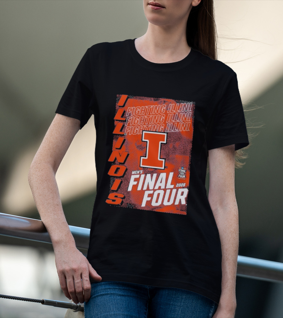 Illinois Fighting Illini Men's Final Four 2026 Basketball T-Shirt