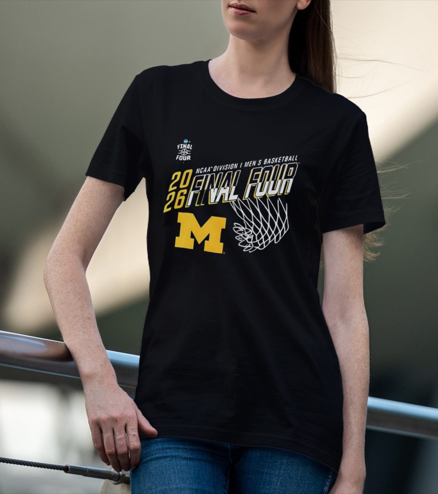 NCAA Division I Men's Basketball 2026 Final Four Michigan Wolverines T-Shirt
