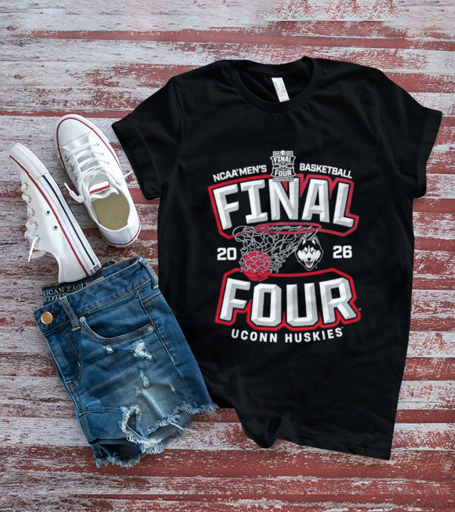 NCAA Men's Basketball Final Four 2026 UConn Huskies T-Shirt