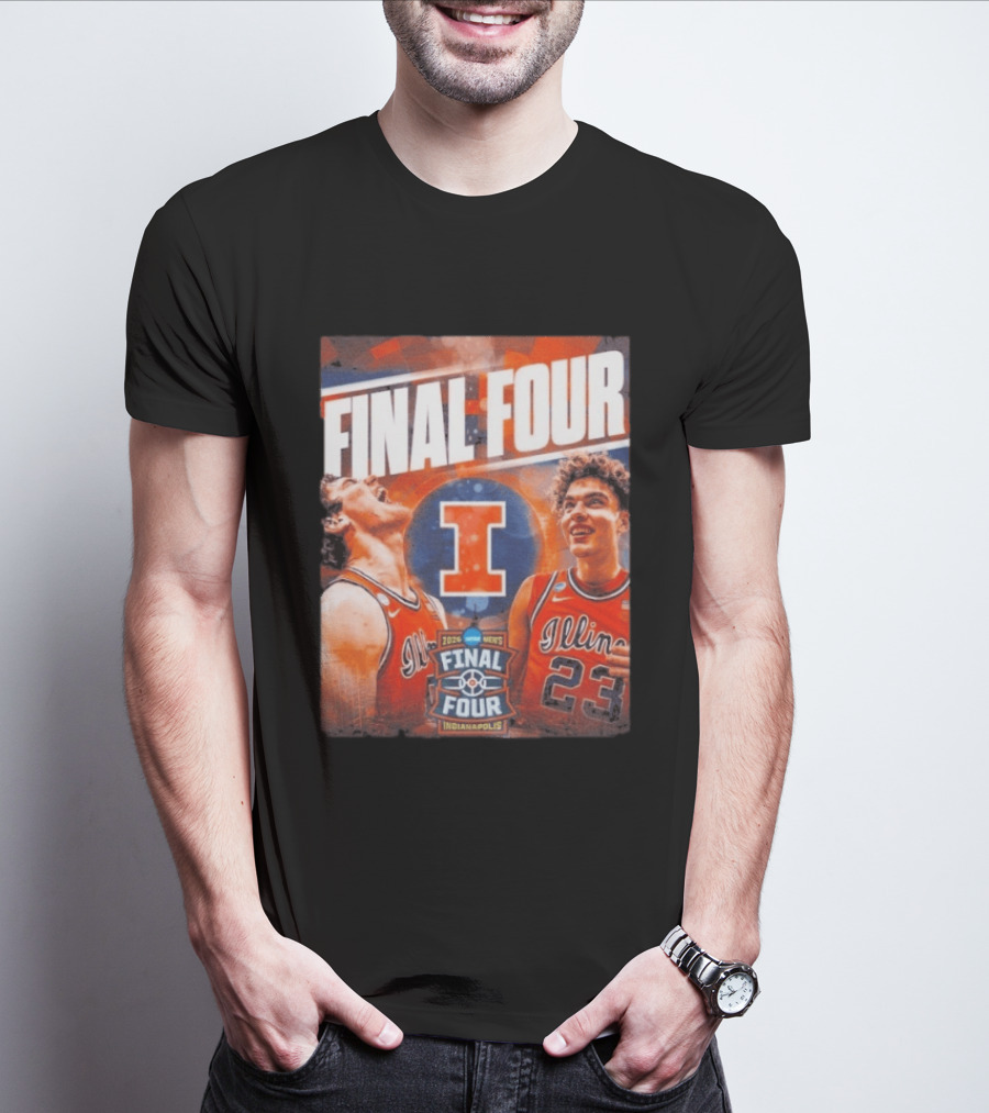 Final Four 2026 Illinois Fighting Illini Indianapolis NCAA Mens Basketball T-Shirt