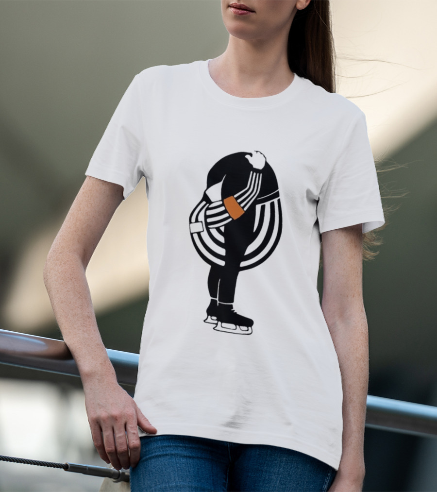 Kyle Dubas Hockey Referee Satirical Caricature T-Shirt