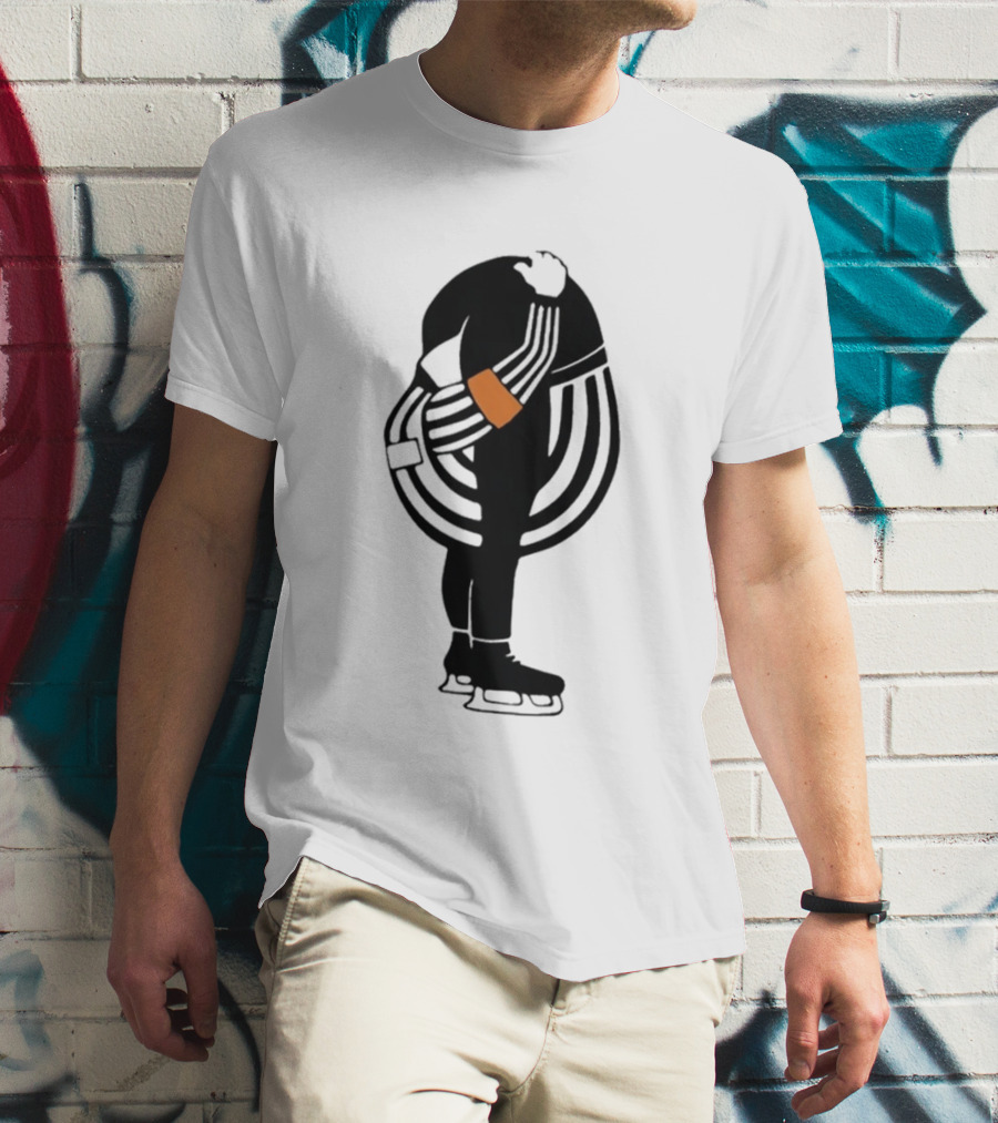 Kyle Dubas Hockey Referee Satirical Caricature T-Shirt