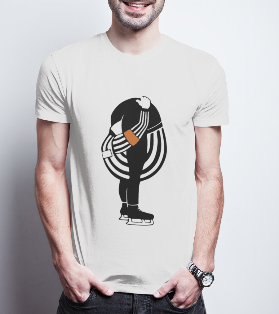 Kyle Dubas Hockey Referee Satirical Caricature T-Shirt