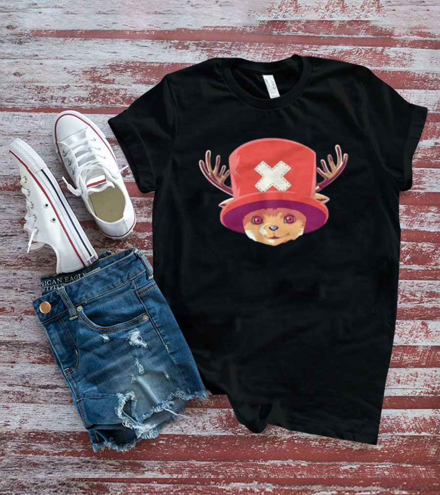 Tony Tony Chopper Red Hat Antlers Anime T-Shirt