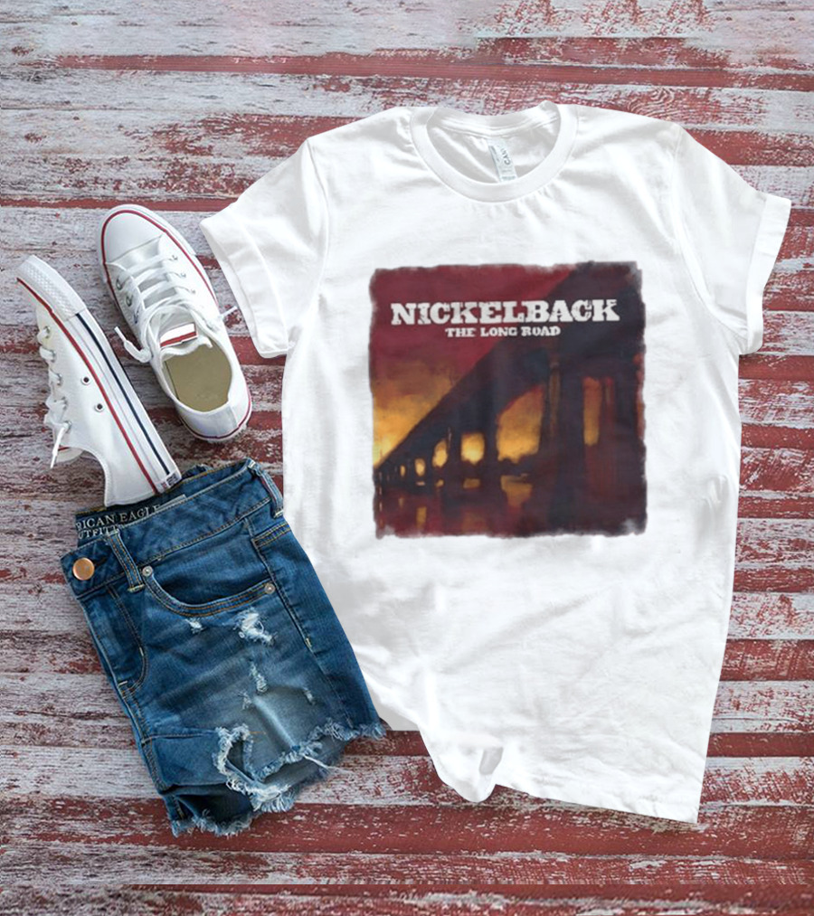 Nickelback The Long Road 2023 Album Art Bridge T-Shirt