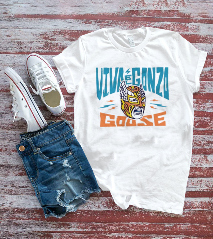 Viva El Gonzo Goose Lucha Libre Mask Artistry T-Shirt