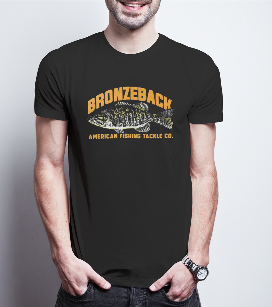 Bronzeback American Fishing Tackle Co Bass Fish T-Shirt