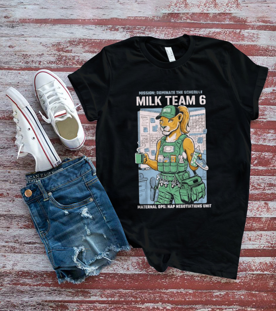 Dominate The Schedule Milk Team 6 Tiger MT6 T-Shirt
