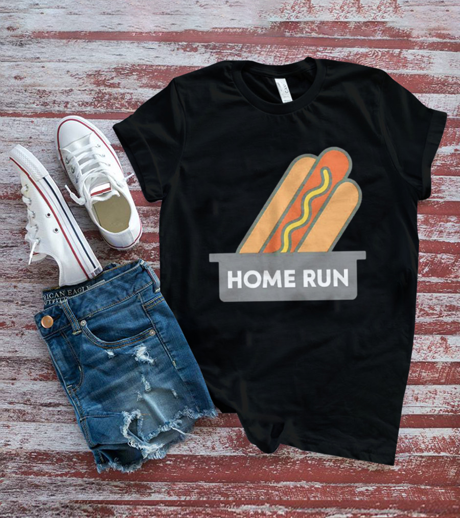 Home Run Hot Dog New York Mets Baseball Fan T-Shirt