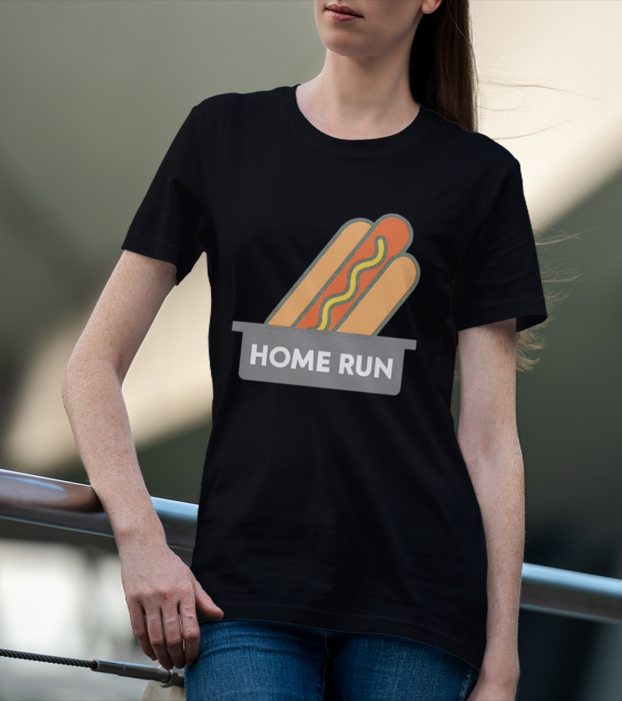 Home Run Hot Dog New York Mets Baseball Fan T-Shirt