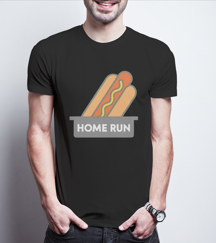 Home Run Hot Dog New York Mets Baseball Fan T-Shirt