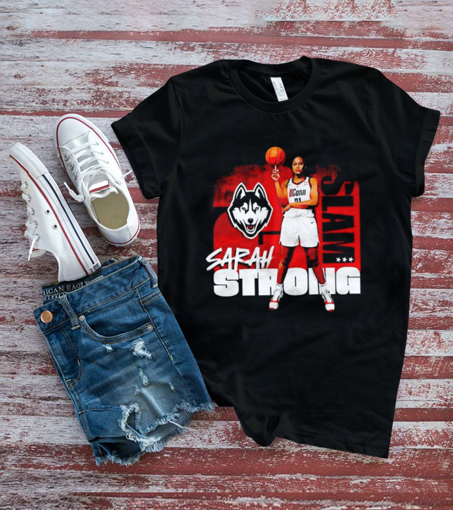 UConn Huskies SLAM Sarah Strong No 21 Women's Basketball T-Shirt