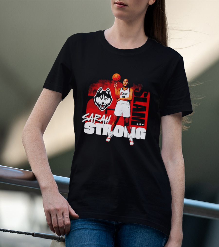 UConn Huskies SLAM Sarah Strong No 21 Women's Basketball T-Shirt