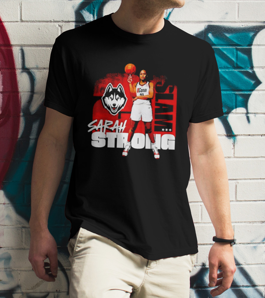 UConn Huskies SLAM Sarah Strong No 21 Women's Basketball T-Shirt