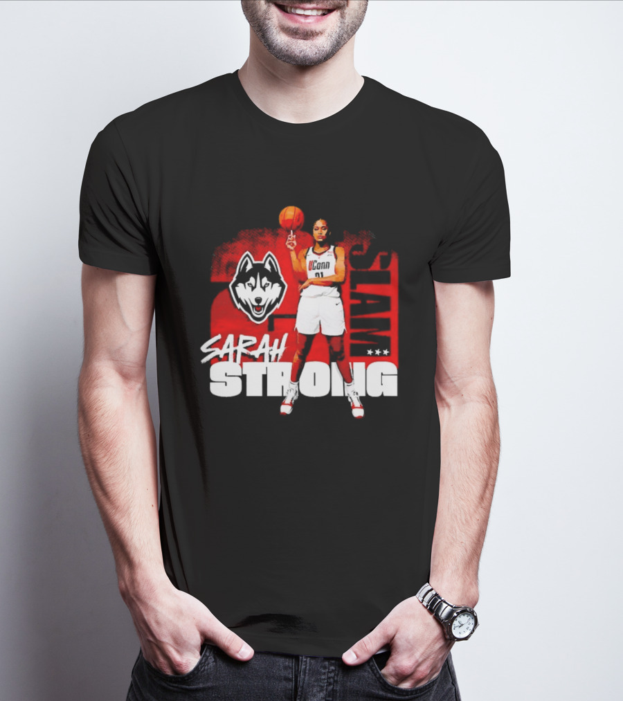 UConn Huskies SLAM Sarah Strong No 21 Women's Basketball T-Shirt