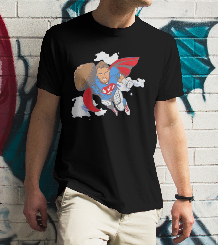 Superhero Football Josh Allen Buffalo Bills T-Shirt