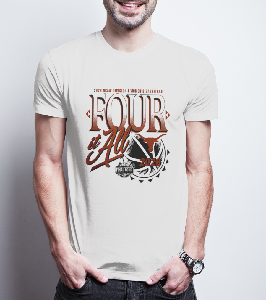 2026 NCAA Women's Basketball Final Four Texas Longhorns March Madness T-Shirt