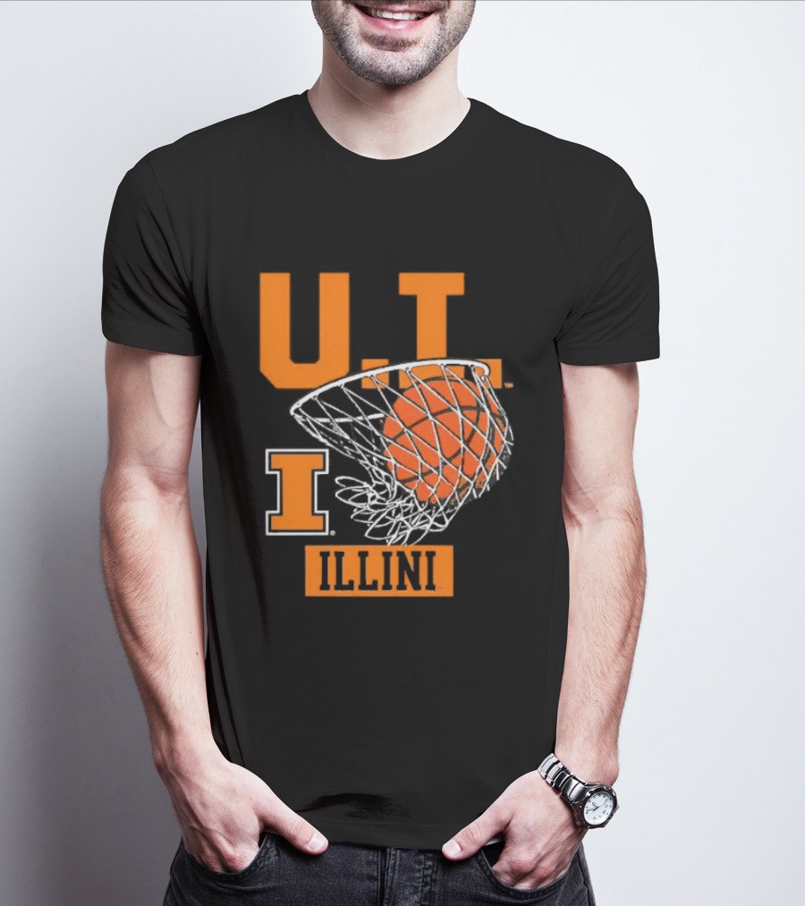 UT Illinois ILLINI Hoops Basketball Heritage T-Shirt