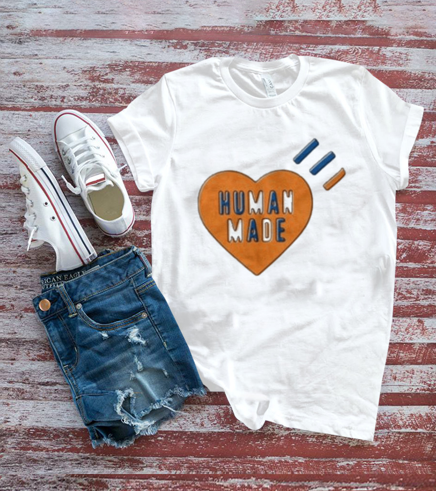 Human Made Heart Icon With Dry Alls T-Shirt