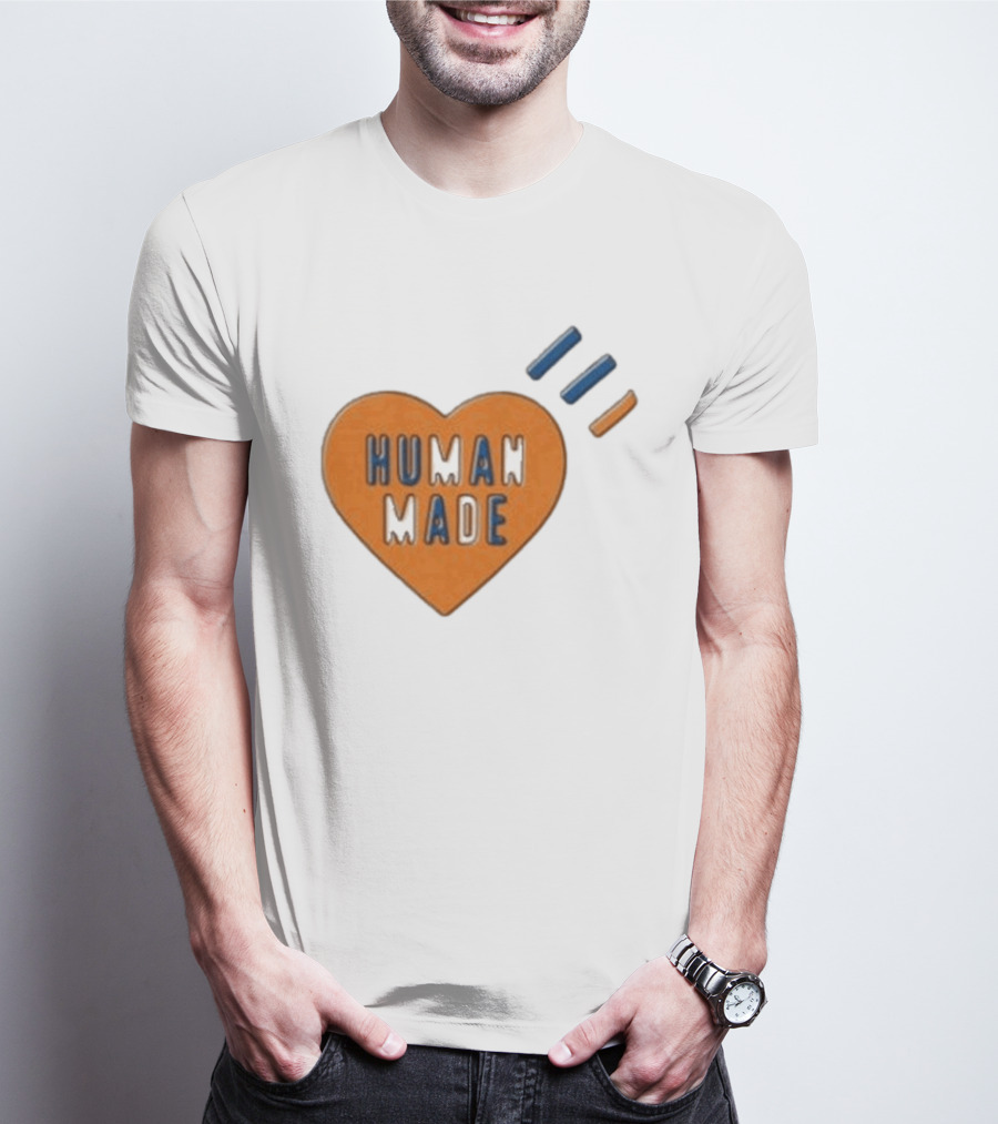 Human Made Heart Icon With Dry Alls T-Shirt