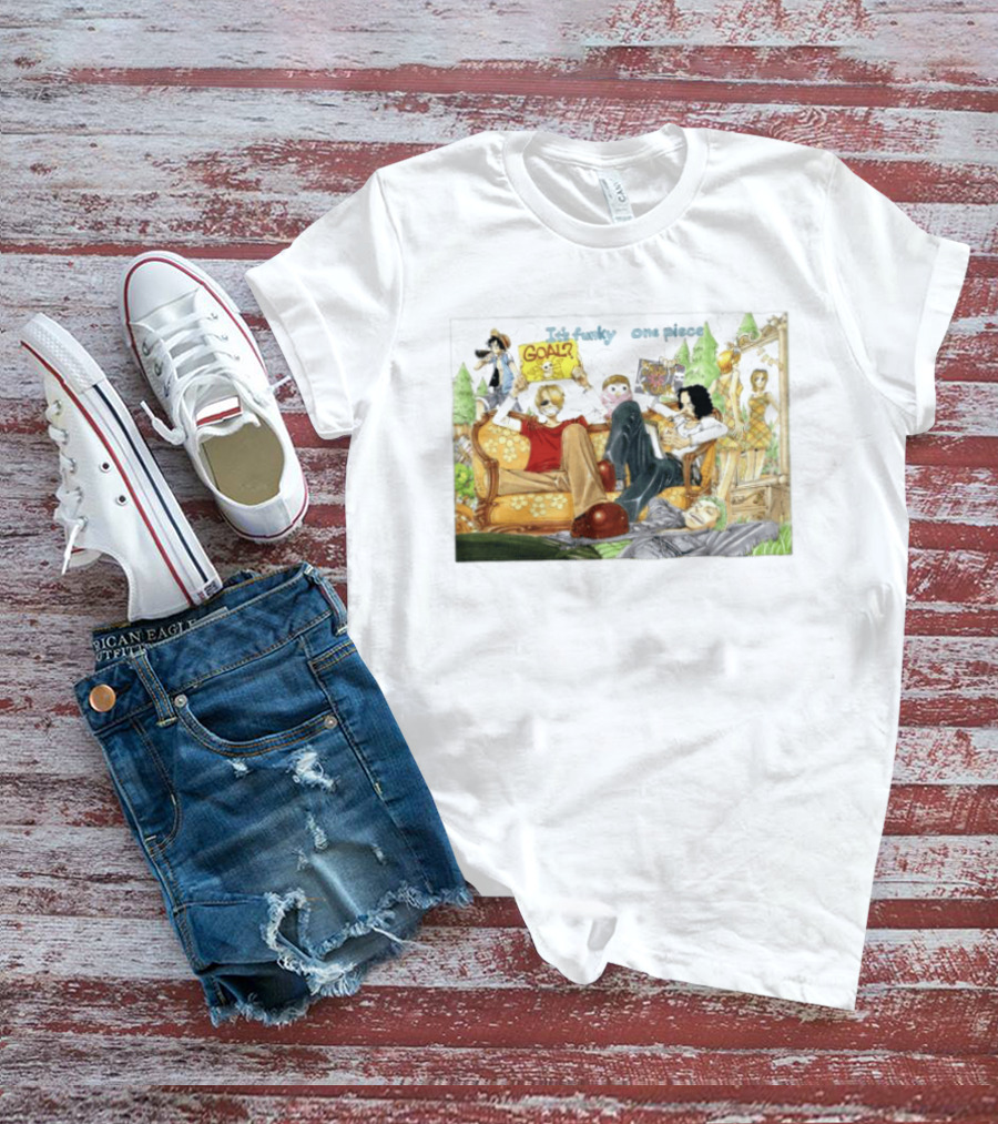 It's Funky One Piece Anime Crew And Goal Adventure T-Shirt
