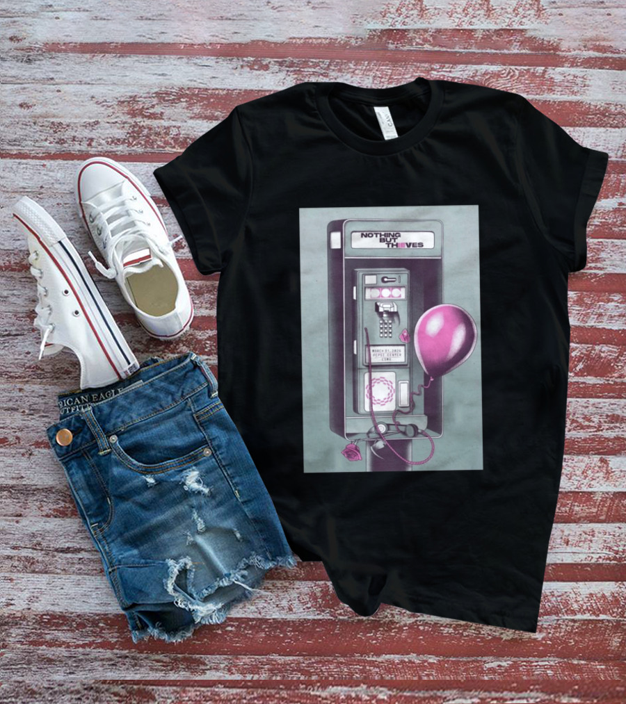 Nothing But Thieves March 31 2026 Mexico City Pepsi Center Concert Phone Booth Balloon Roses T-Shirt