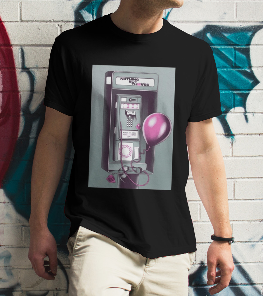 Nothing But Thieves March 31 2026 Mexico City Pepsi Center Concert Phone Booth Balloon Roses T-Shirt
