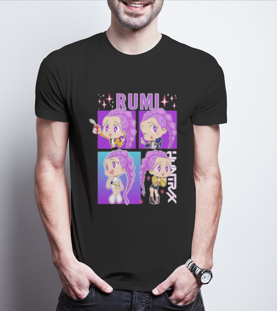 Rumi Kpop Huntrx Demon Hunters Cute Chibi Characters T-Shirt