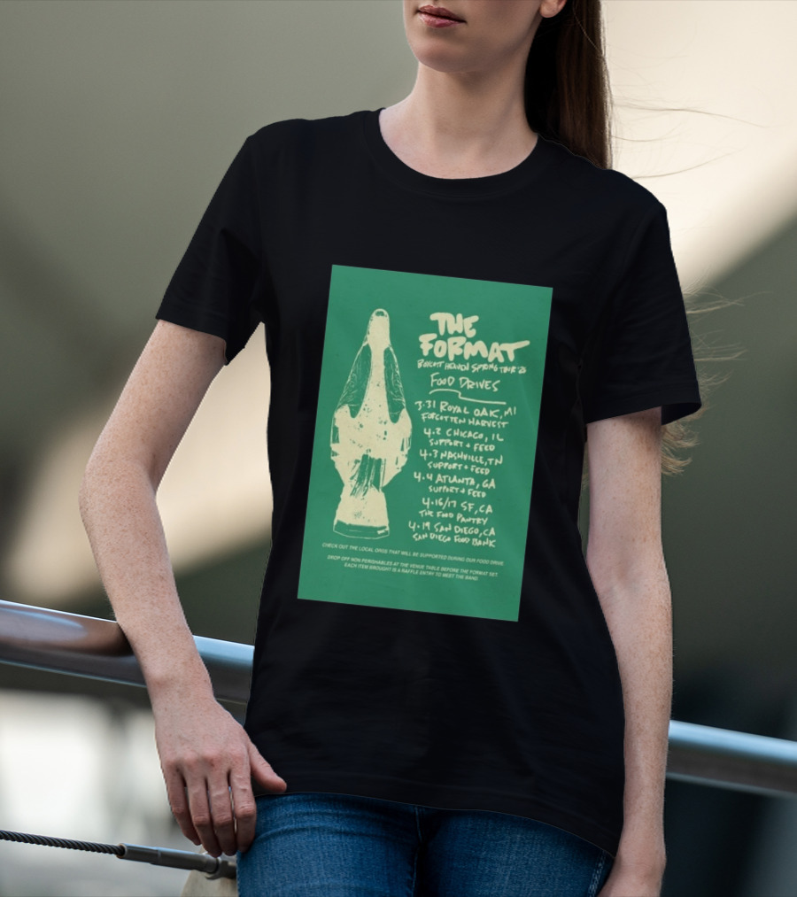 The Format Boycott Heaven Spring Tour 2026 Food Drives Chicago IL T-Shirt