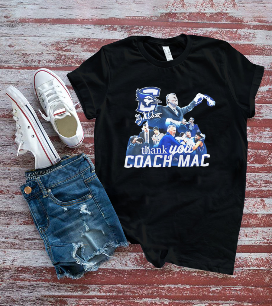 Thank You Coach Mac Creighton Bluejays Basketball T-Shirt