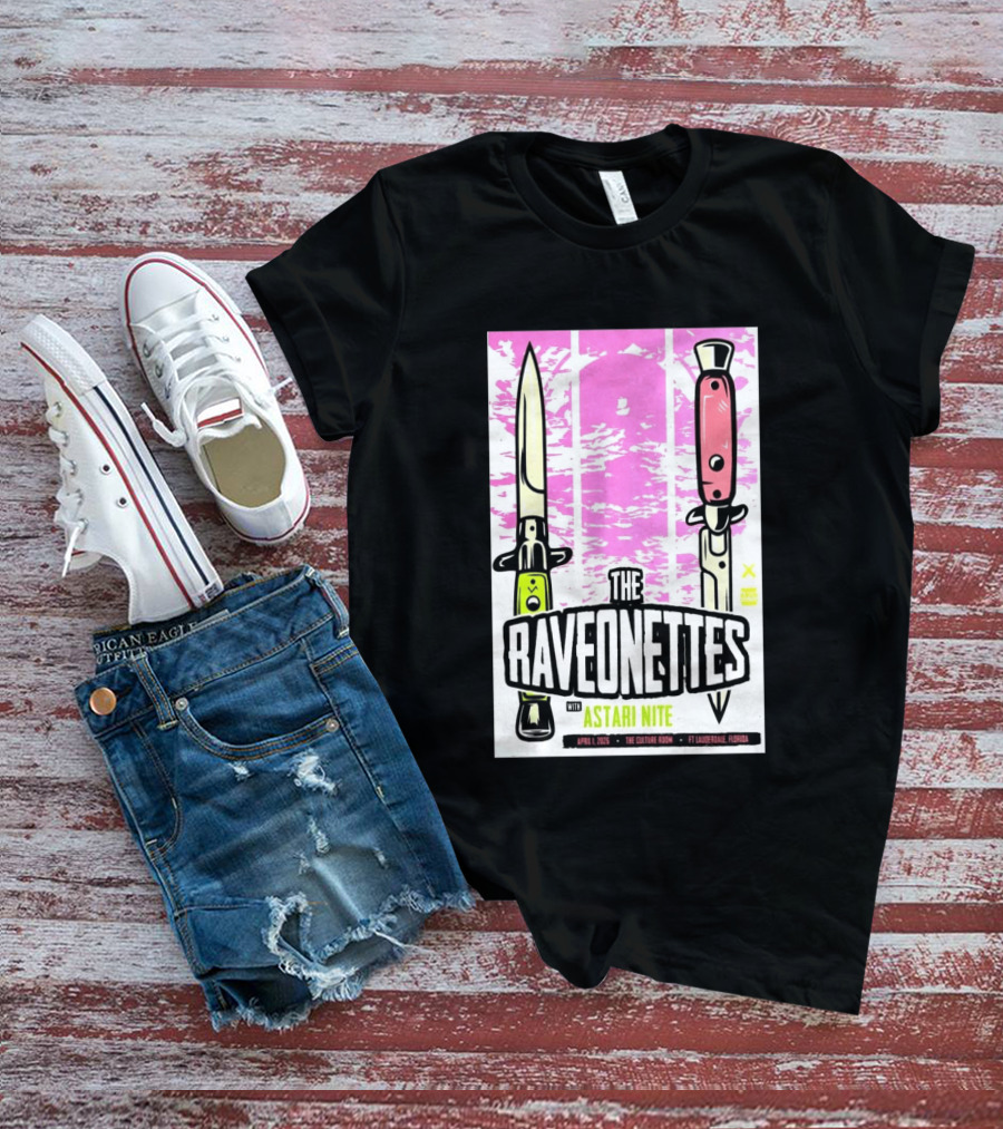 Raveonettes Astari Nite April 1 2026 Ft Lauderdale Culture Room T-Shirt