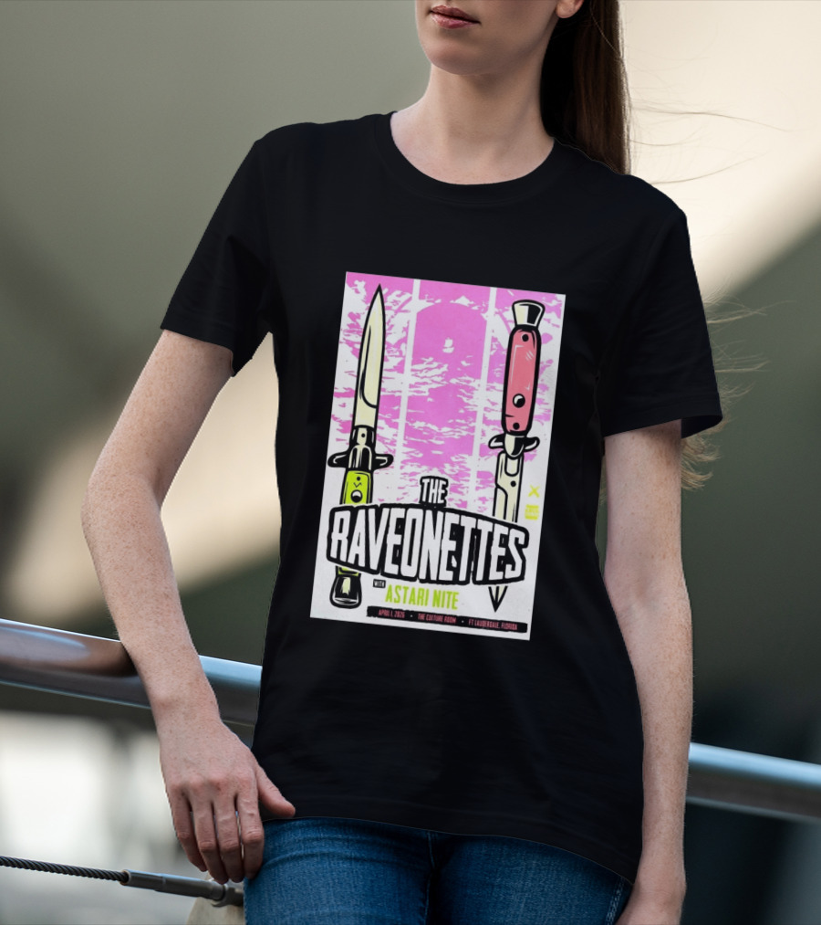 Raveonettes Astari Nite April 1 2026 Ft Lauderdale Culture Room T-Shirt