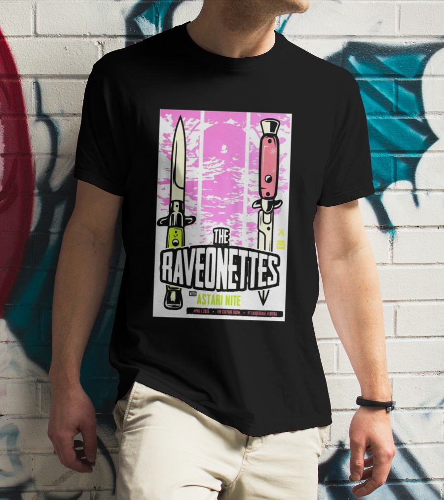 Raveonettes Astari Nite April 1 2026 Ft Lauderdale Culture Room T-Shirt