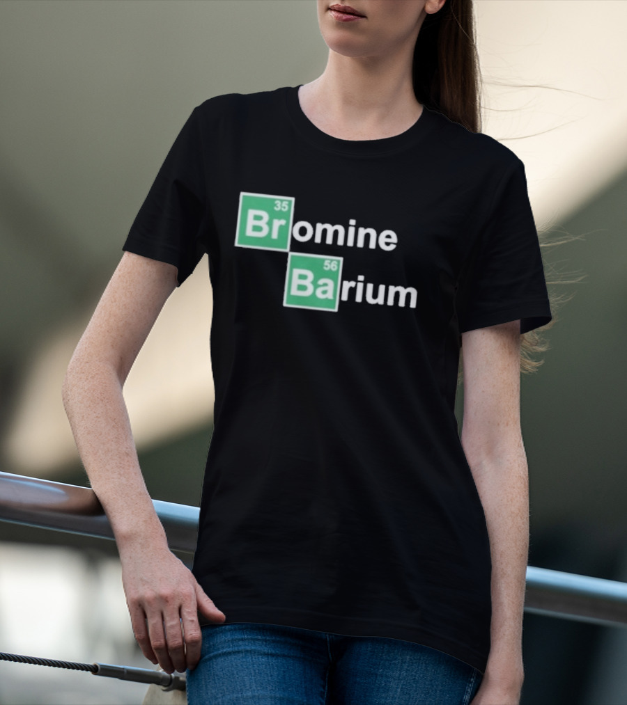 Bob Lazar Bromine Barium Element Chart T-Shirt