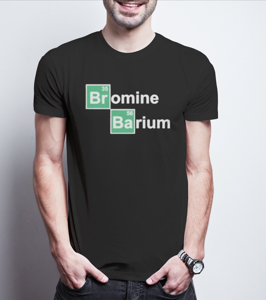 Bob Lazar Bromine Barium Element Chart T-Shirt