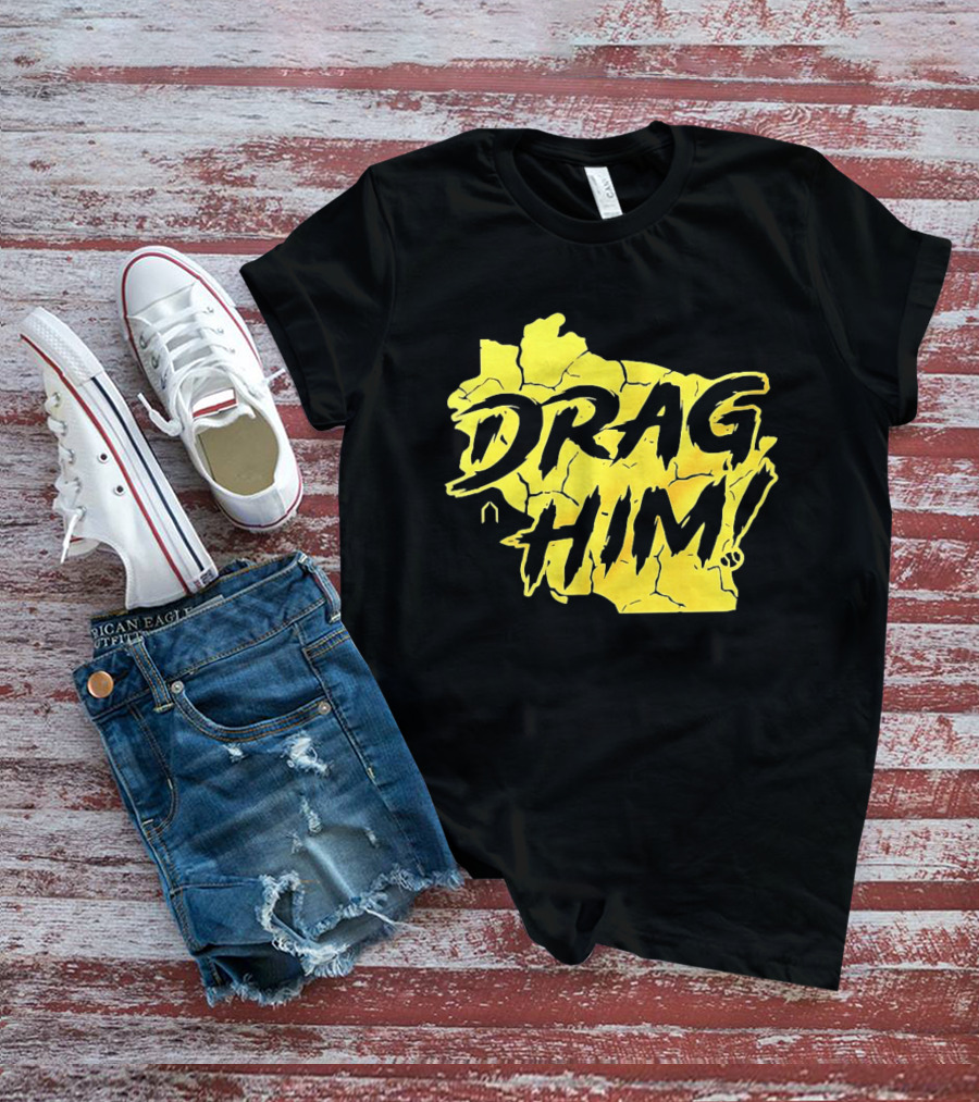 Drag Him Sal Frelick Milwaukee Brewers MLB Map T-Shirt