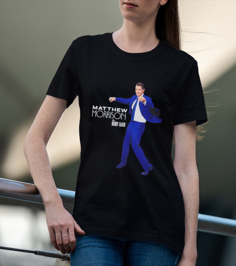 Just In Time Matthew Morrison Is Bobby Darin Bold Blue Suit Dance T-Shirt