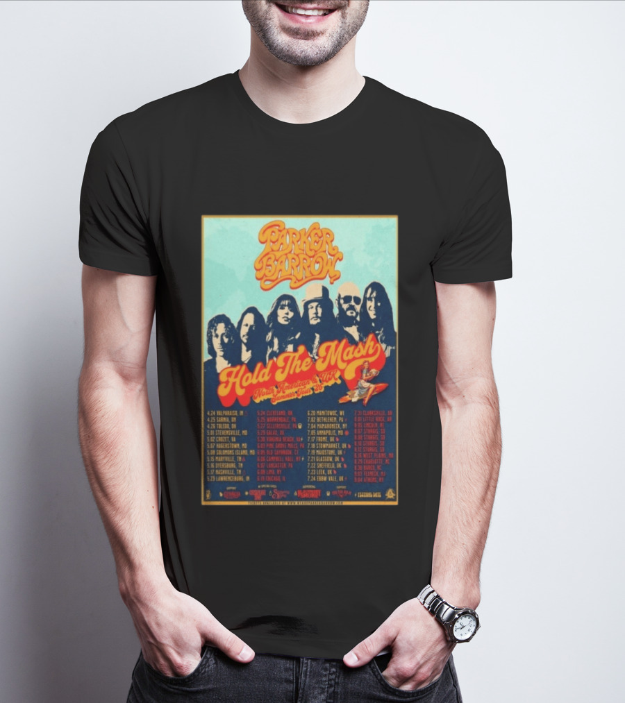 Parker Barrow Hold The Mash North American UK Summer Tour 2023 T-Shirt