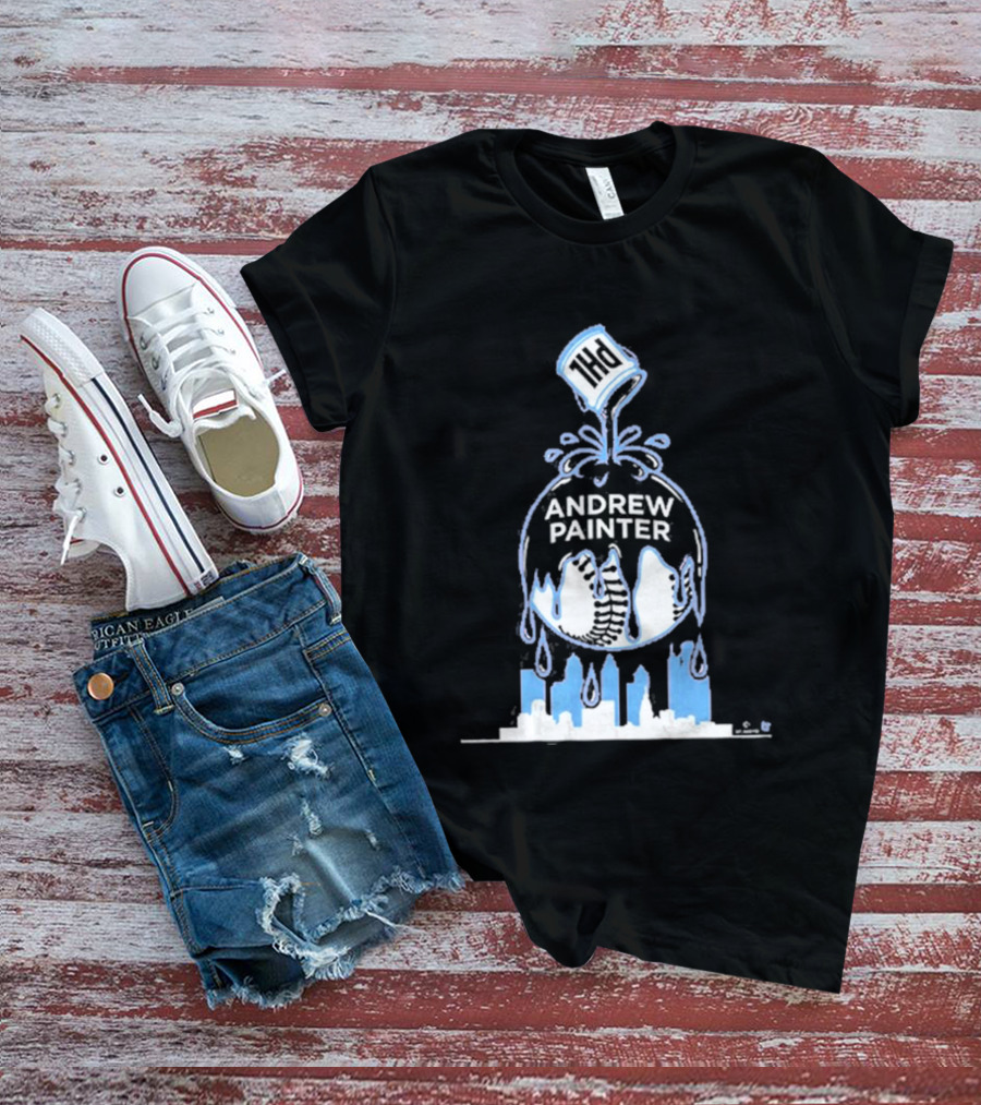 Andrew Painter PHL Paint The Town Phillies Skyline T-Shirt