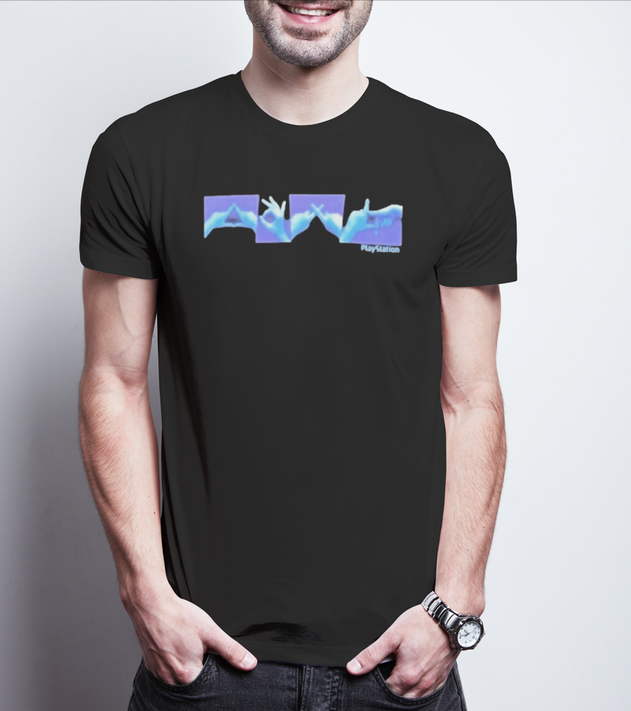 PlayStation Controller Button Hand Gestures T-Shirt