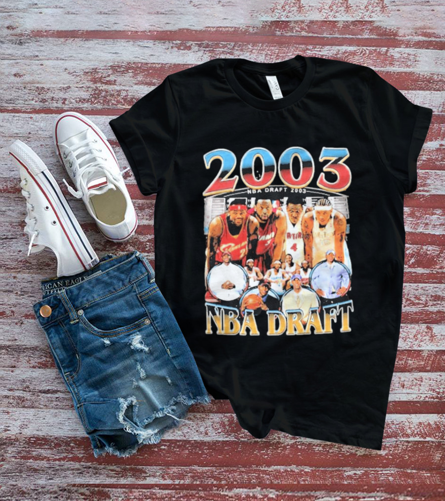 2003 NBA Draft James Anthony Bosh Wade T-Shirt