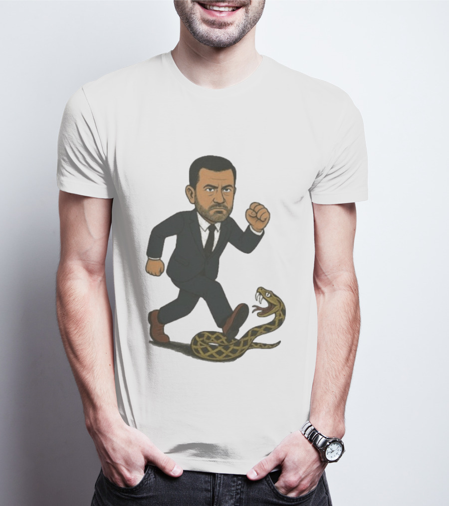 Keep On Treadin' Jimmy Kimmel Snake Suit Punch T-Shirt
